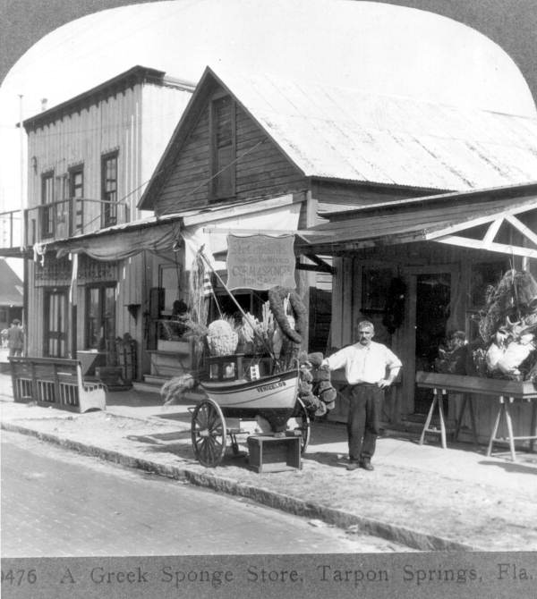 Greek Sponge Store in Tarpon Springs 1928