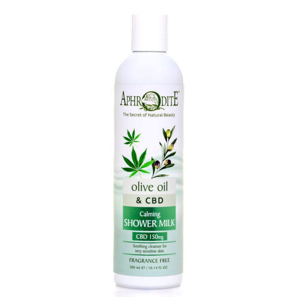 Aphrodite Calming Shower Milk with Olive Oil & CBD (150mg)