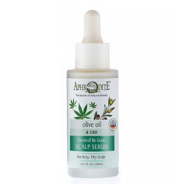 Aphrodite Dandruff Be Gone Leave-in Scalp Serum with Olive Oil and 100mg CBD - Image 2