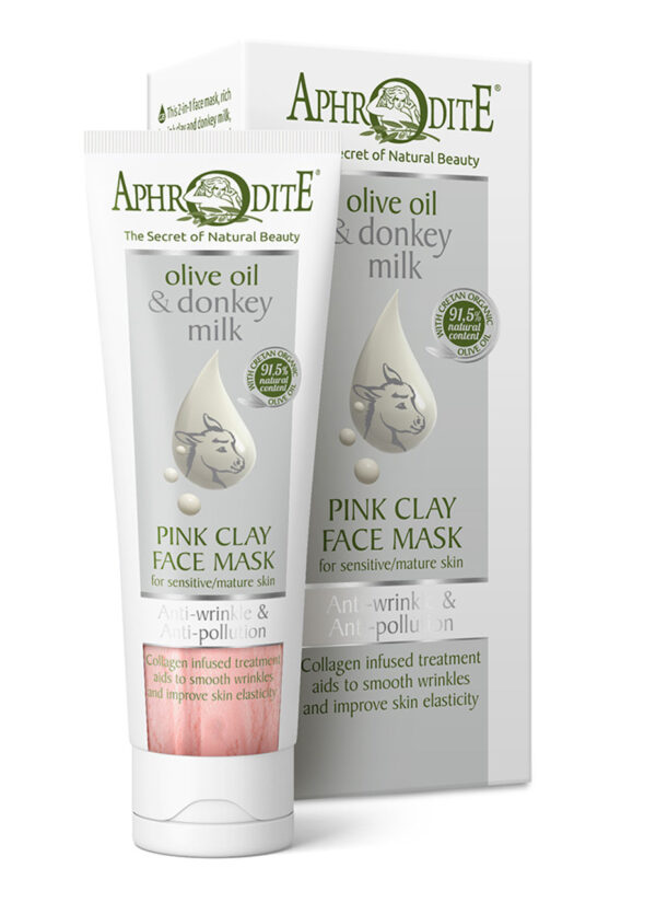 Aphrodite Anti-Wrinkle & Anti-Pollution Pink Clay Face Mask - Image 7