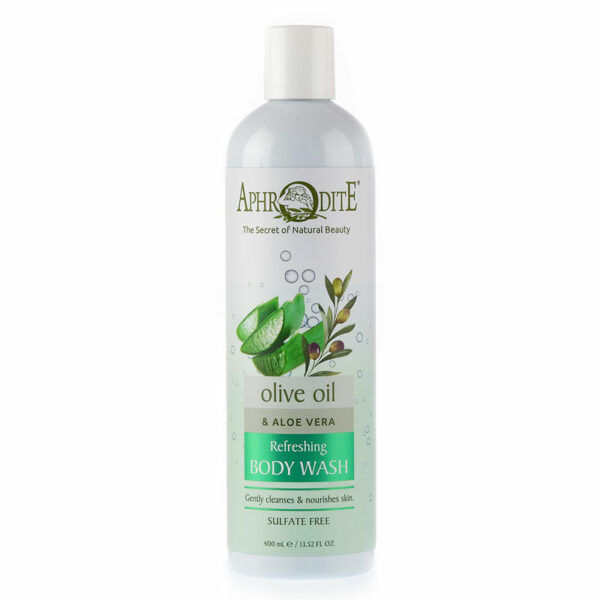 Aphrodite Refreshing Body Wash with Olive Oil & Aloe Vera - Image 2