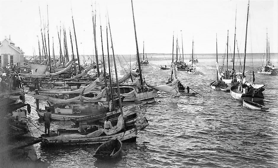 Dive Boats in the Bahamas ca 1913