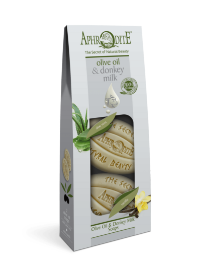 Aphrodite Olive Oil & Donkey Milk Soap 2-Pack - Aloe Vera & Vanilla