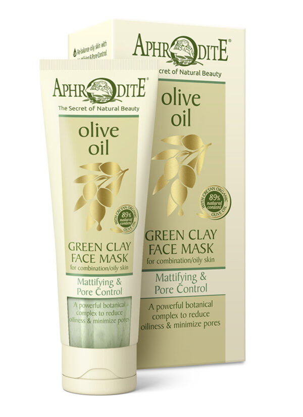 Aphrodite Mattifying & Pore Control Green Clay Face Mask - Image 6