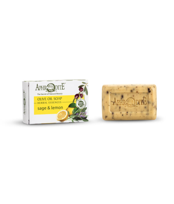 Aphrodite Olive oil soap with Lemon & Sage - Image 2