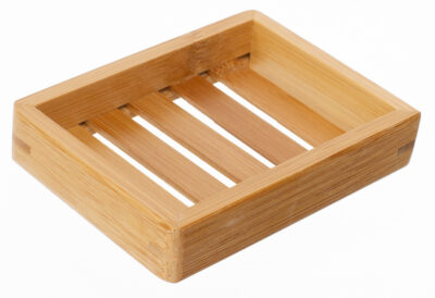 Rectangle Bamboo Slatted Soap Dish