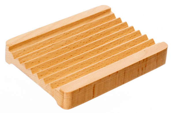 Rectangle Beech Wood Soap Dish