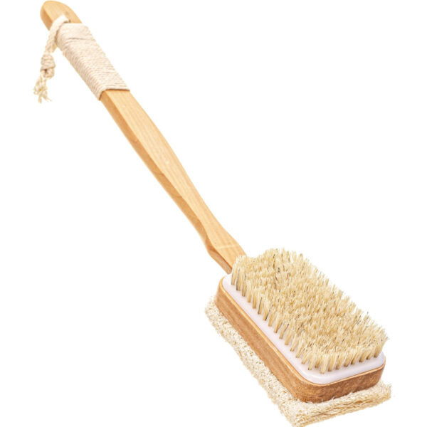 SeaSationals Dual Head Bath Brush w/ Loofah and Bristles - Image 2