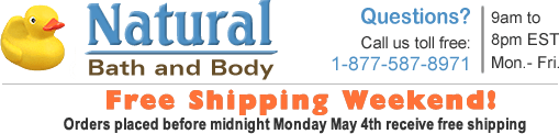 Natural Bath & Body Shop Free Shipping Weekened