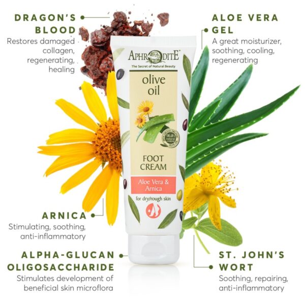 Aphrodite Foot Cream with Aloe Vera - Image 2