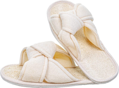 Loofah Bath & Spa Slippers - Knotted