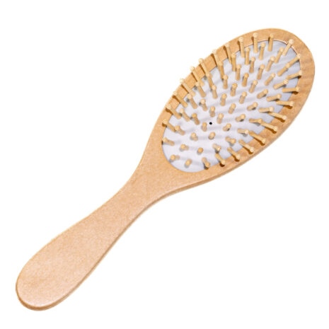 medium oval wood hair brush