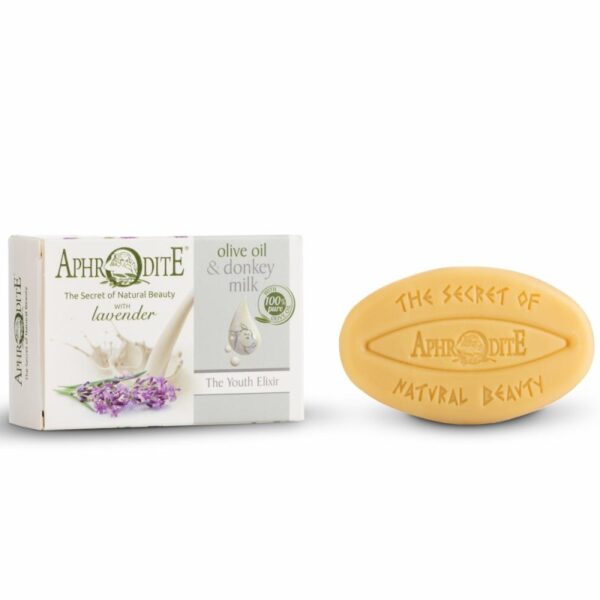 Aphrodite Olive Oil & Donkey Milk Soap with Lavender - Image 6