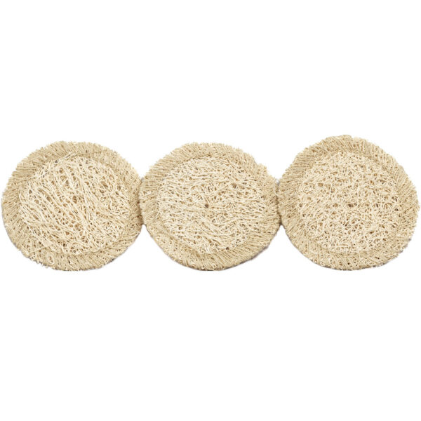 Peruvian Loofah Facial Disks - 3 pack