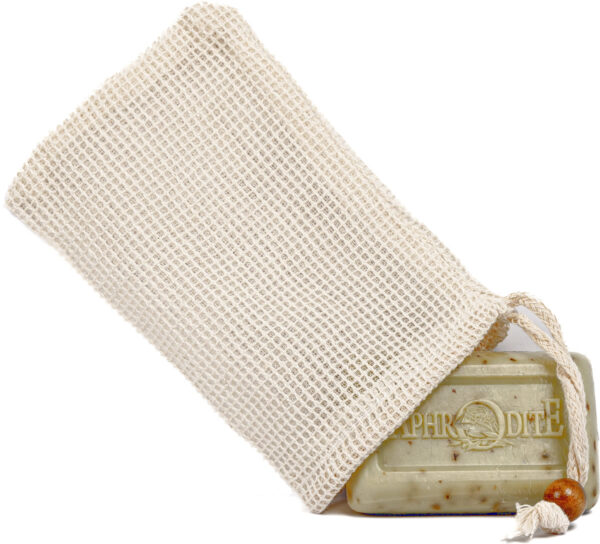 Ramie Fiber Drawstring Soap Pouches - Image 4