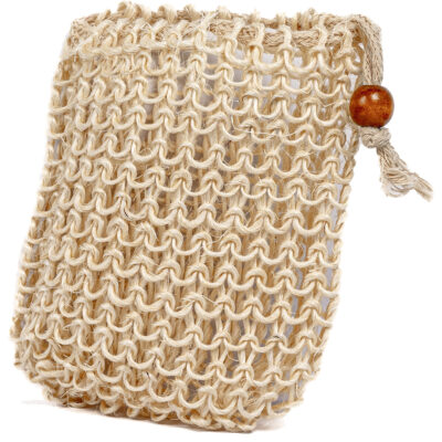 Sisal Drawstring Soap Pouches