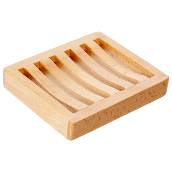 Rectangle Ladder Beech Wood Soap Dish