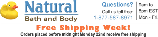 Natural Bath & Body Shop Free Shipping Weekend