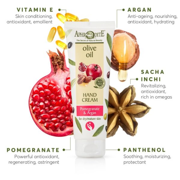 Aphrodite Hand Cream with Argan & Pomegranate - Image 5