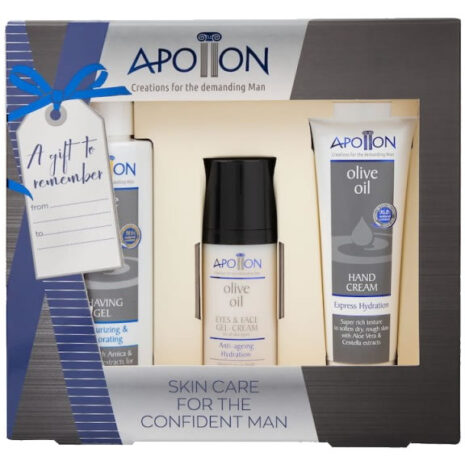 Apollon Skin care for men face & hand care gift set